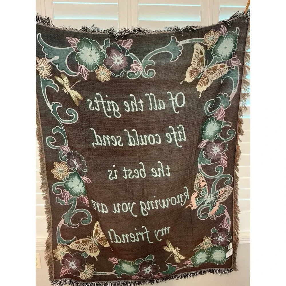 Beautiful My Friend Throw Blanket Collections Etc Grannycore